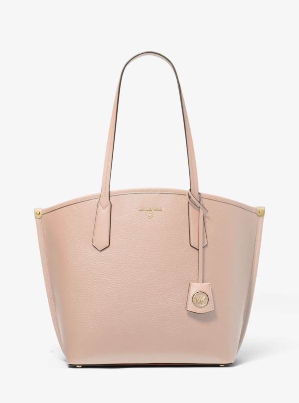Damske Prenosná Taška Michael Kors Jane Large Pebbled Leather Ruzove - Kabelky Michael Kors Lacne | NHPVG-5138